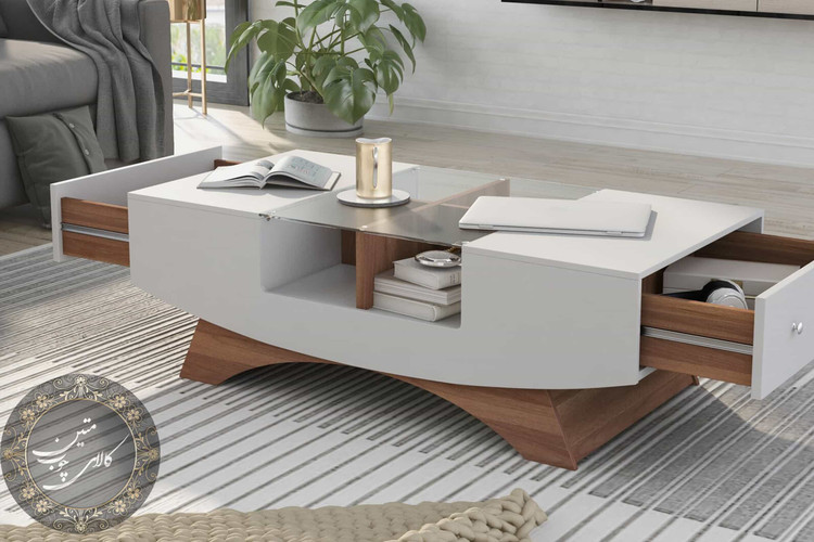 میز جلومبلی کشودار