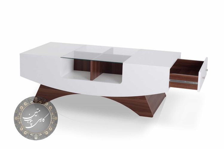 میز جلو مبلی سفید