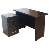 میز اداری ام دی اف روکش چوب