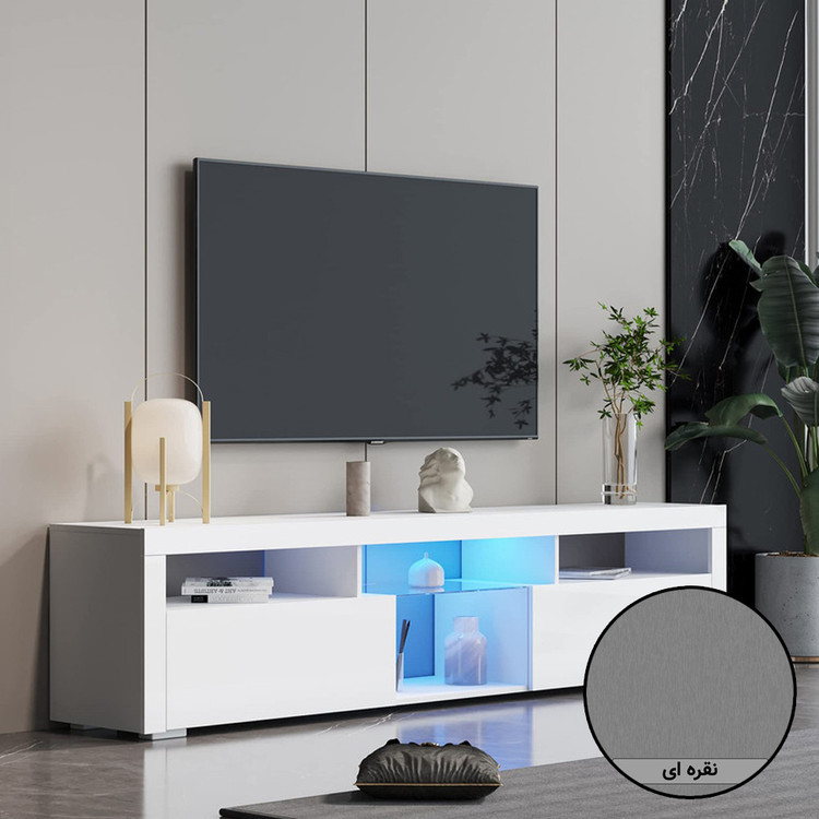 میز تلویزیون نقره ای