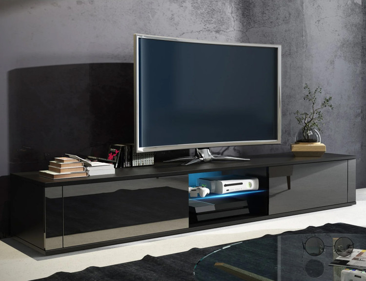 میز تلویزیون مدرن هایگلاس مشکی