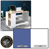 میز تحریر سفید آبی