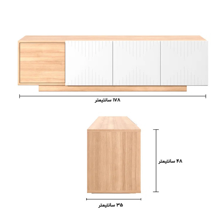 ابعاد میز تلویزیون